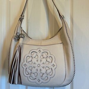 BRIGHTON SILVANA MEDALLION HOBO BAG